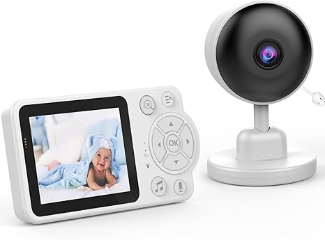Babyalarm     Skærm  Trådløs Uden Wifi  Nattesyn    -vejs Lyd