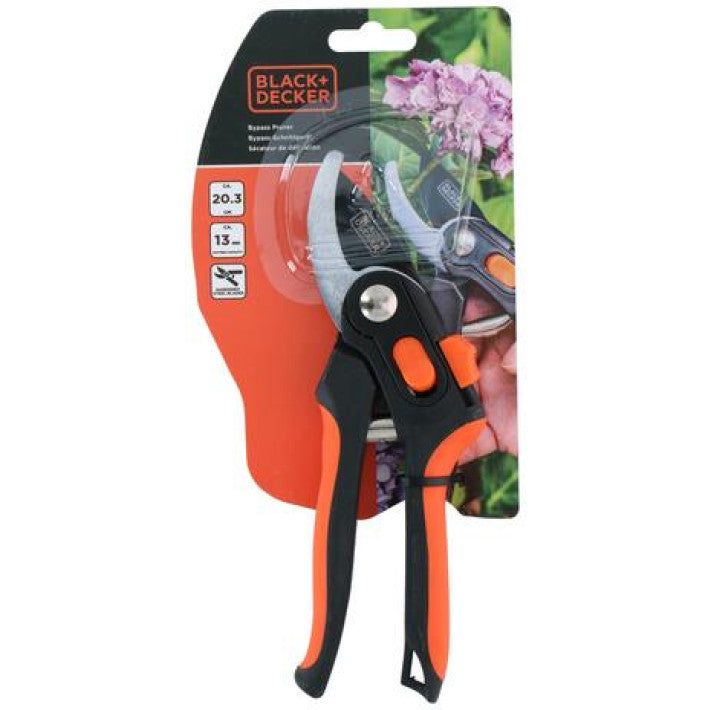 Black   Decker Beskærersaks  20   Cm Med 13 Mm Skærekapacitet