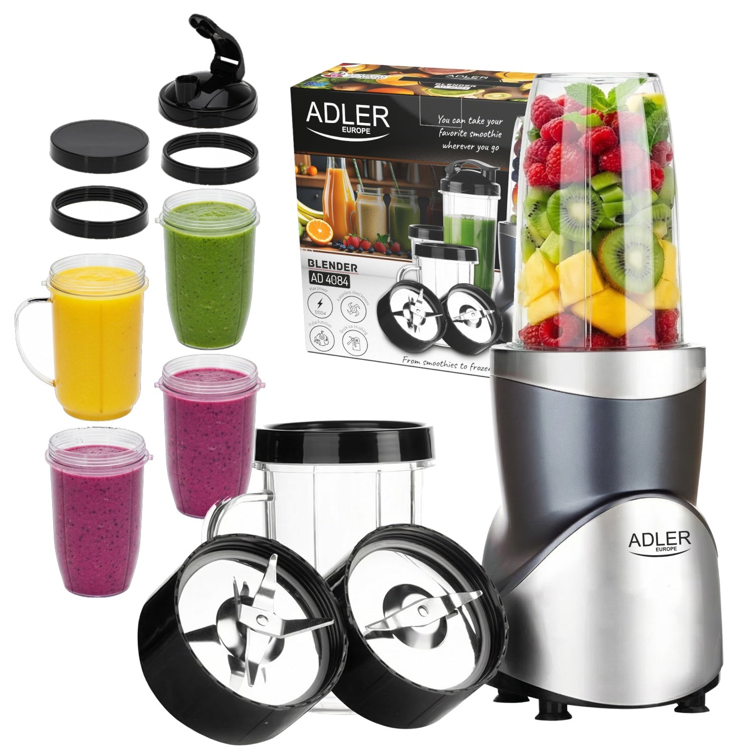 Blender Smoothie Med Flasker