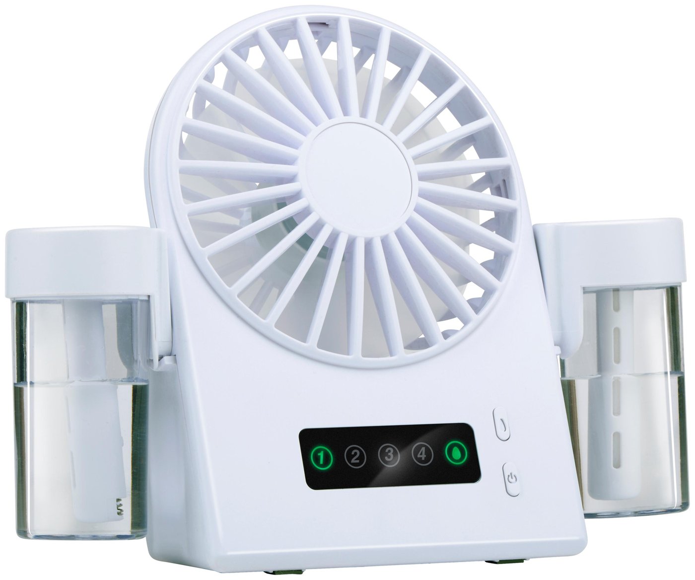 Bordventilator Med Mist   Usb Genopladelig  Kompakt Mini Ventilator Til Skrivebord Og Rejse