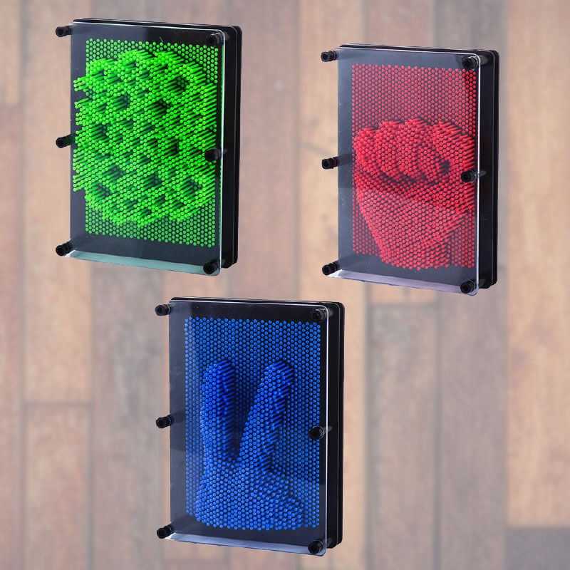 3d Pin Art Tavle   Flere Farver Blå