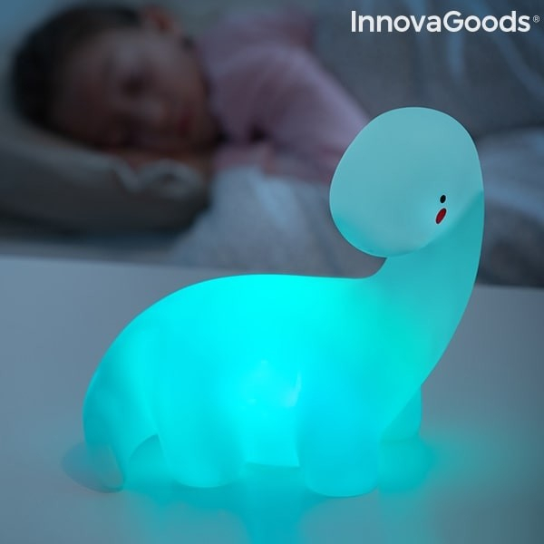 Dinosaur  Led  Natlampe  Med  Farveskift