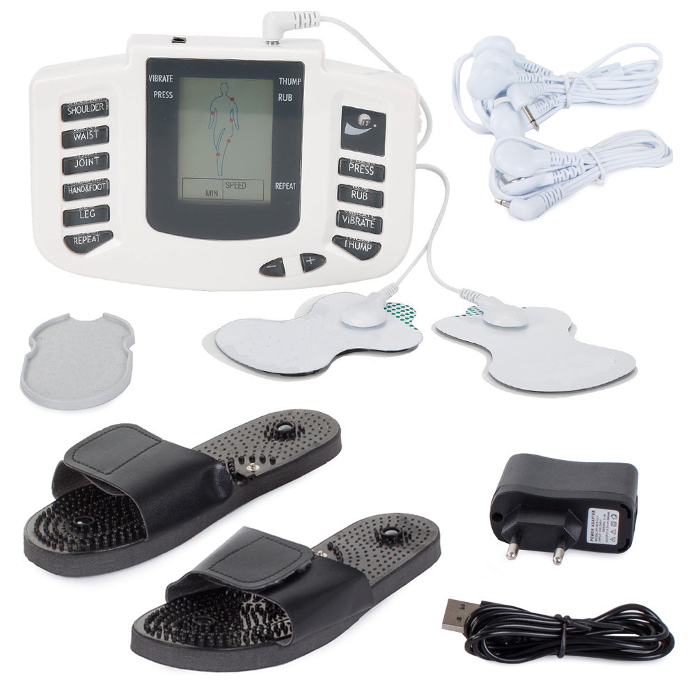 Elektrisk Muskelstimulator   Nerve Massager Med Fodmassage Flip-flops