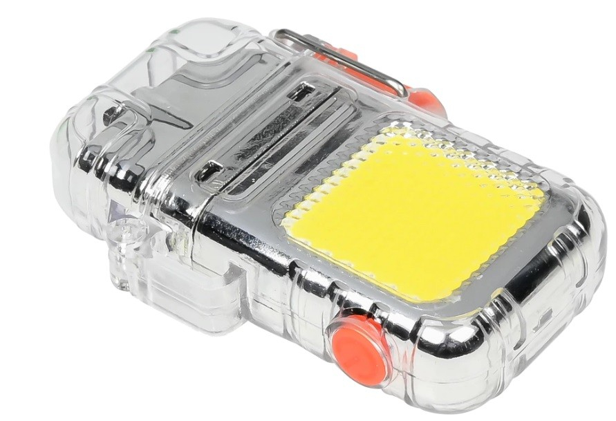 Elektronisk  Plasma  Lighter Med Lommelygte Klar
