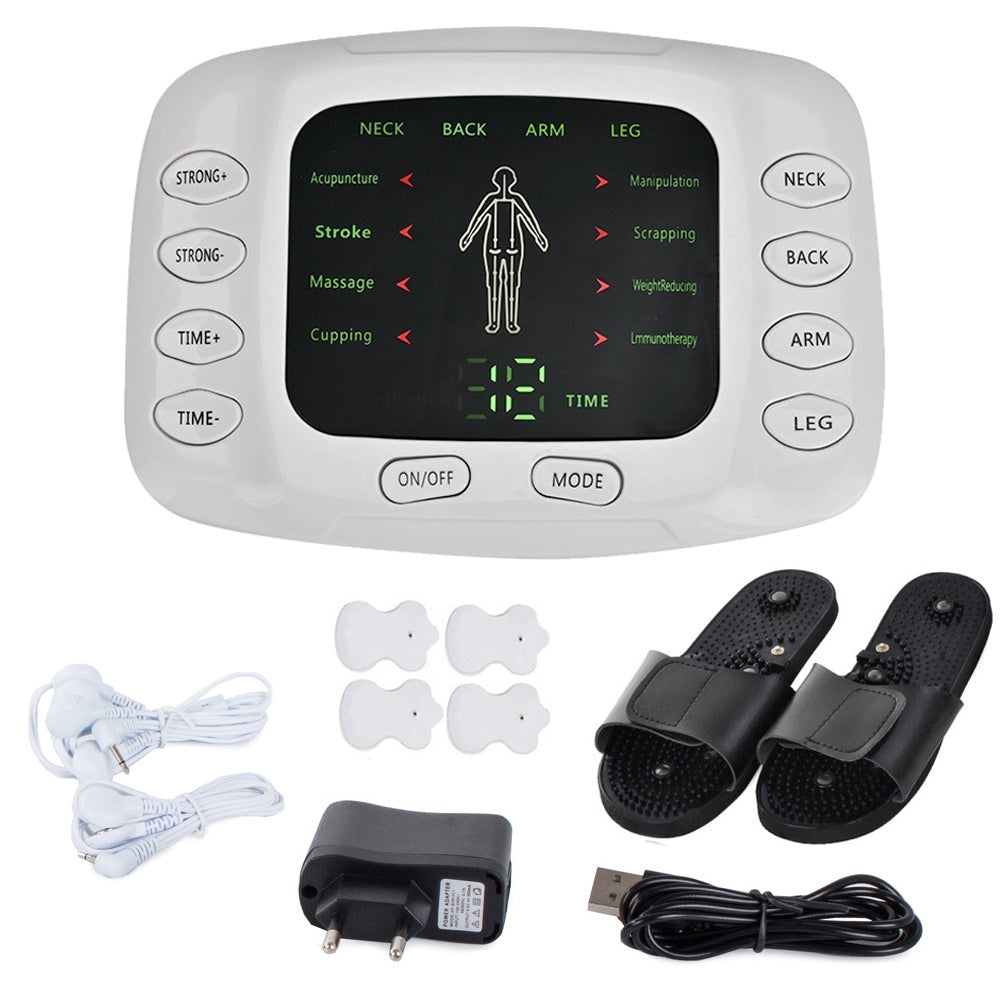 Ems Elektrostimulator Med Akupressur-sandaler  Muskel-   Nervemassage Til Hele Kroppen