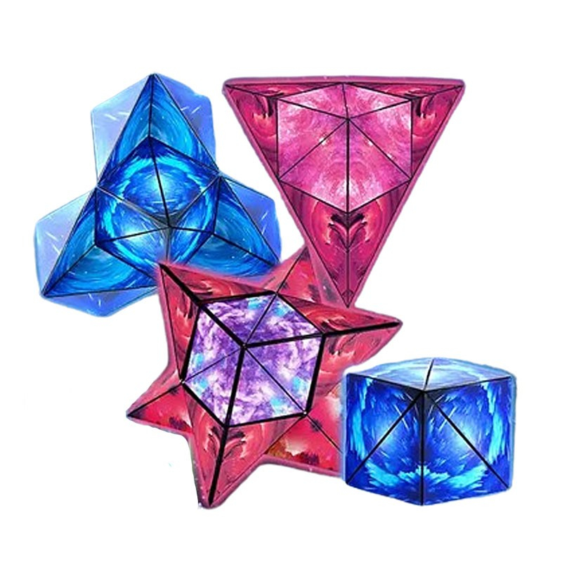 Fidget Magnetisk Folding Cube Rød