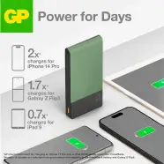 Gp Powerbank M2  10000mah Grøn Powerbank
