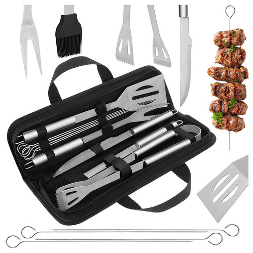Grillbestik Sæt   Dele   Kuffert  Bbq Tilbehør   Rustfrit Stål