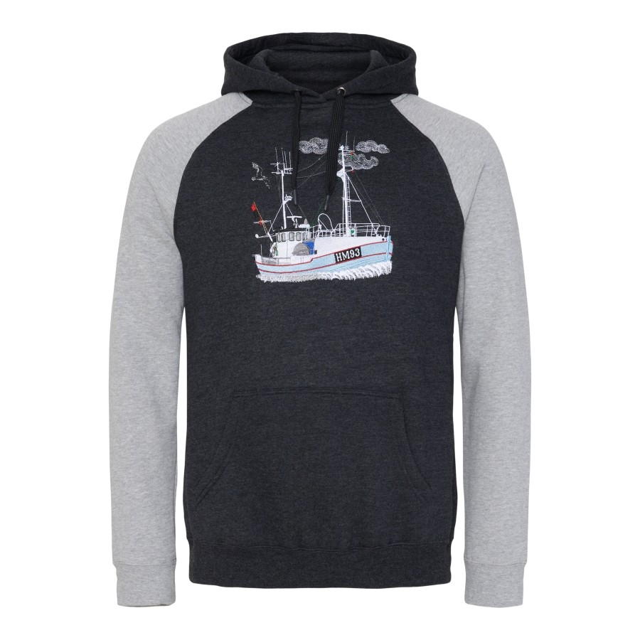 Hættetrøje  Quot By Gniske Quot  Sort Grå Hoddie