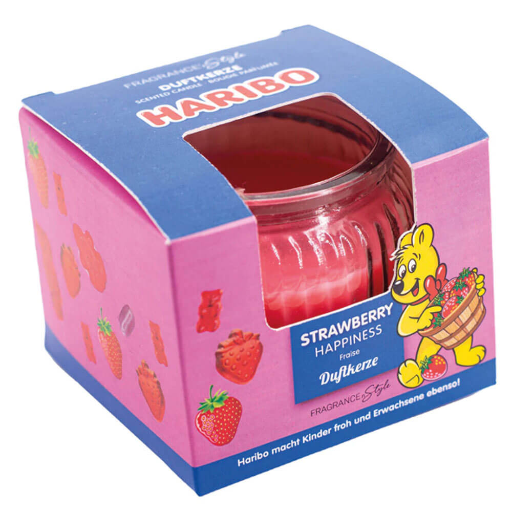 Haribo Duftlys Strawberry Happiness 85g