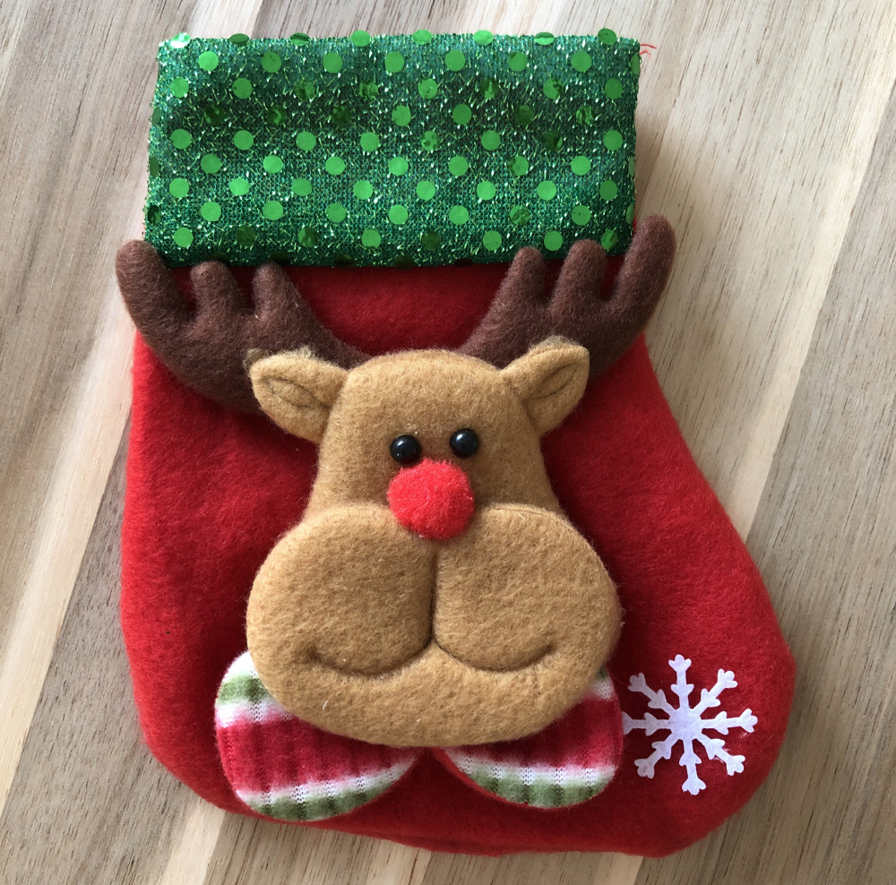 Julesok  Til  Juletræ   Med  Rensdyrhoved