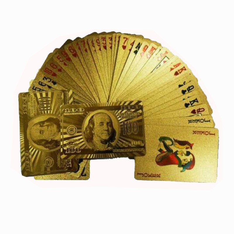 24  Karat  Guld  Spillekort