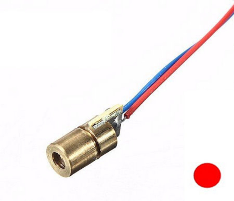 Laser Diode  6mm  Rød