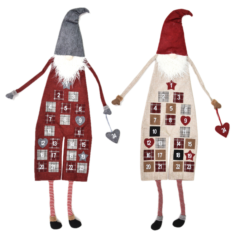Lav  Selv  Pakkekalender  Nisse     120  Cm Khaki