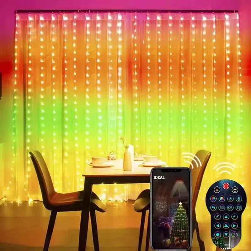 Led Gardin Med App Styring 400 Led