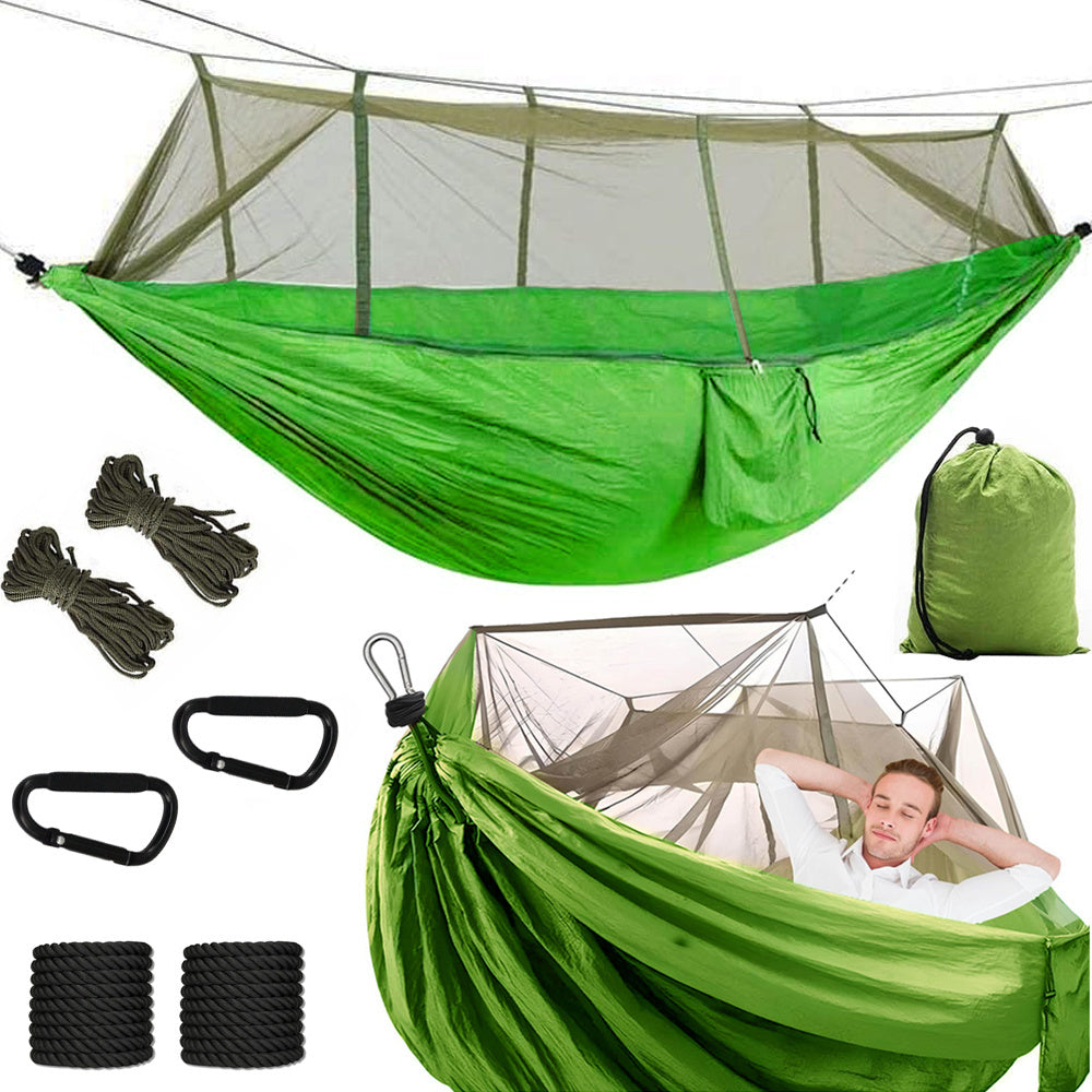 Letvægts Hængekøje Med Myggenet  Perfekt Til Camping   Outdoor