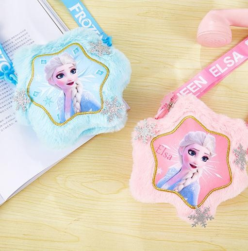 Lille  Elsa  Plys  Taske Blå