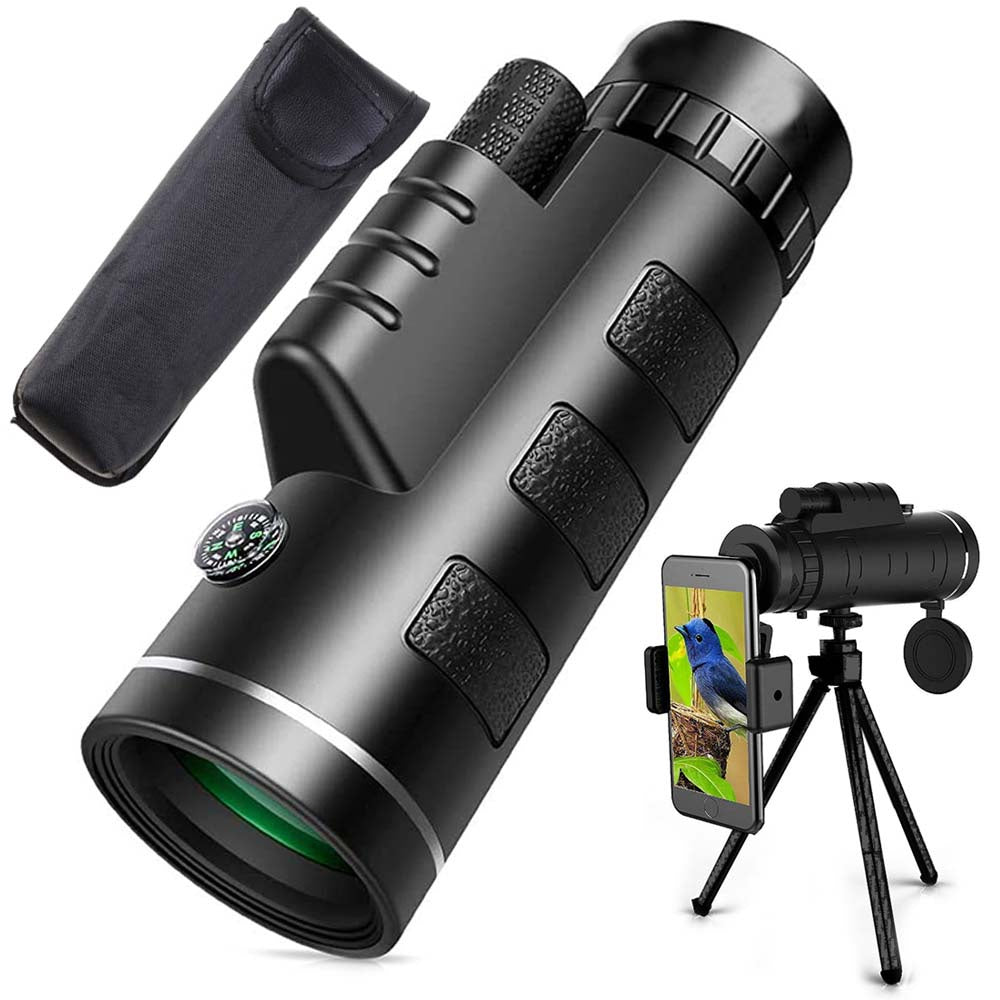 Monokulært Teleskop Med 40x60 Zoom  Stativ Og Mobilholder