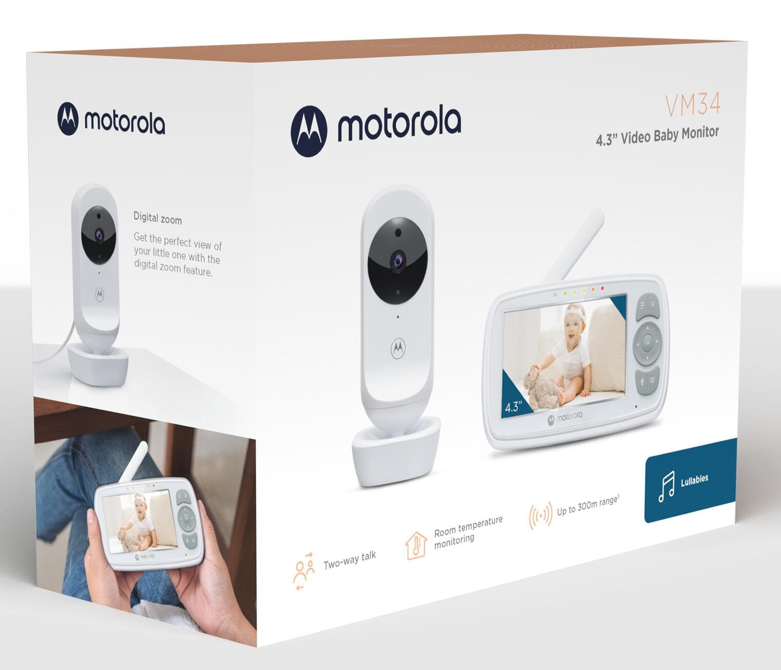 Motorola Babyalarm     Quot  Skærm  Nattilstand  Op Til 300   Rækkevidde