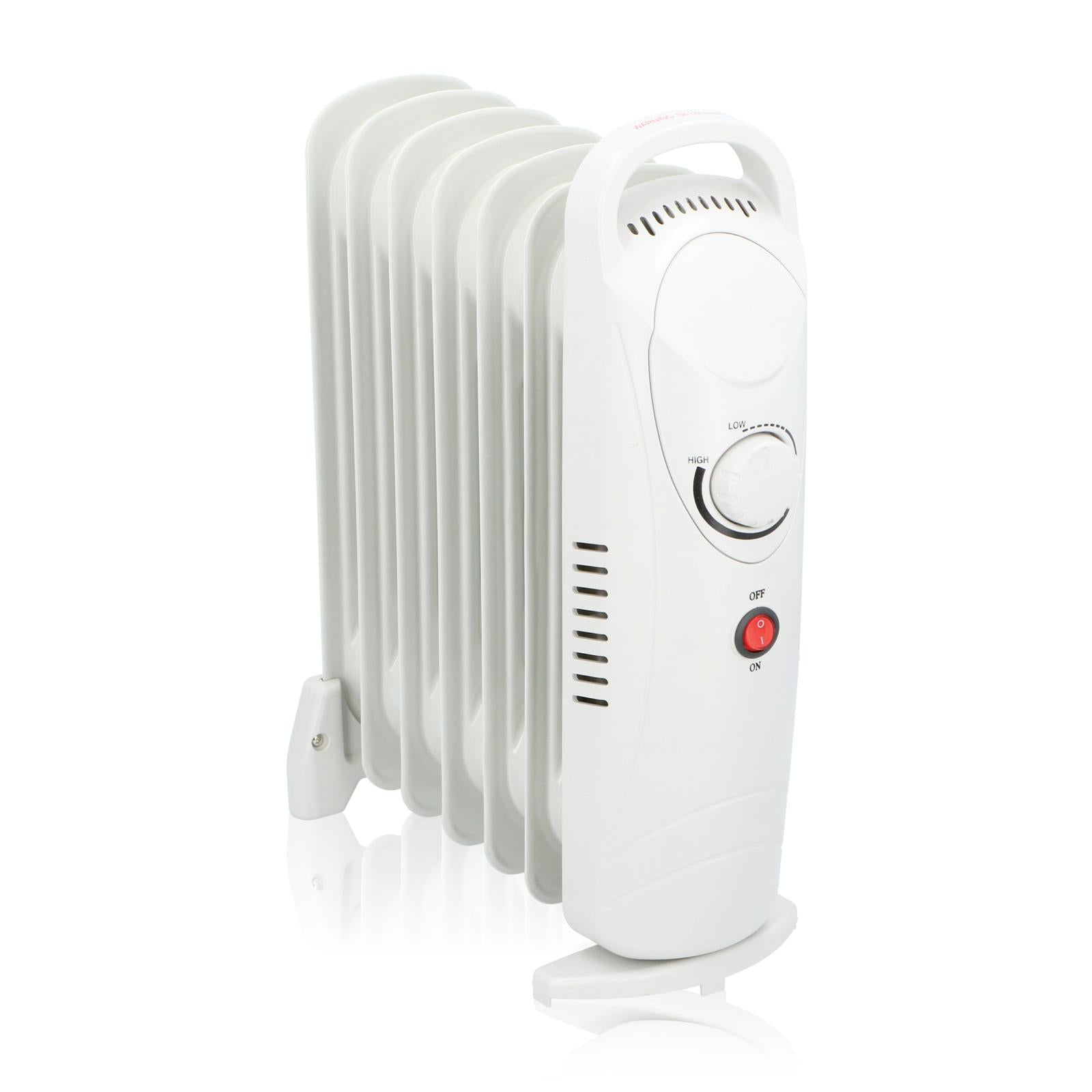 Olieradiator 850w  Hvid Med Justerbar Termostat