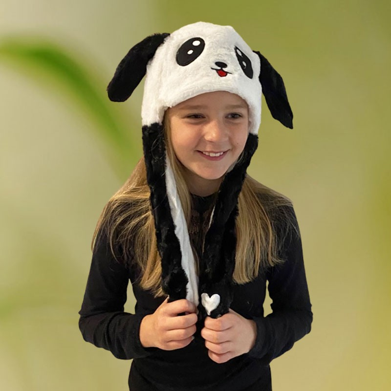 Panda Hat Med Bevægelige ører