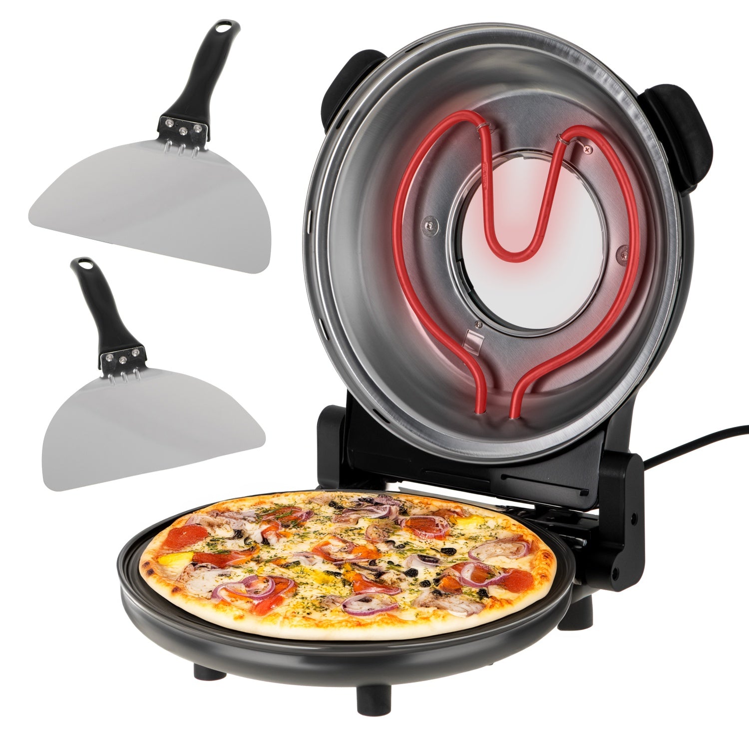 Pizzaovn Med Pizzasten  Klar Pizza På  -  Minutter