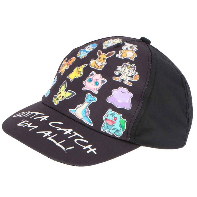 Pokemon Kasket Str  54-56 Cm Sort
