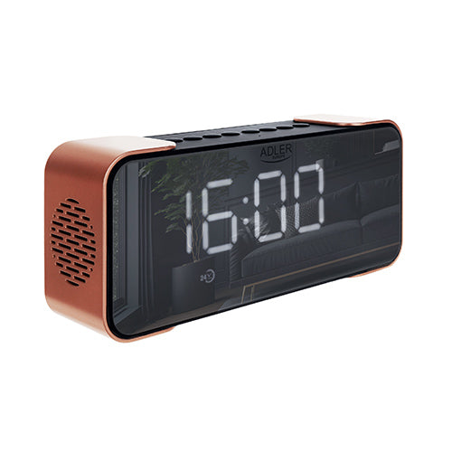 Radio   Kobber Farve Med Vækkeur Med Bluetooth Og Fm Radio