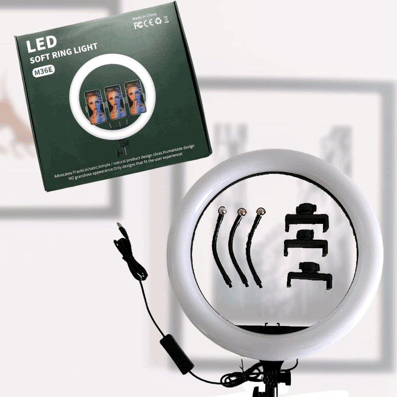 Ring Light Incl Stativ Plads Til   Telefoner