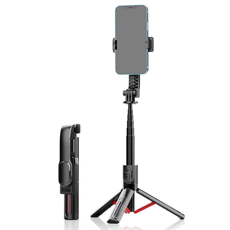 Selfie Stang   Tripod Med Bluetooth Fjernbetjening Og Justerbart Lys