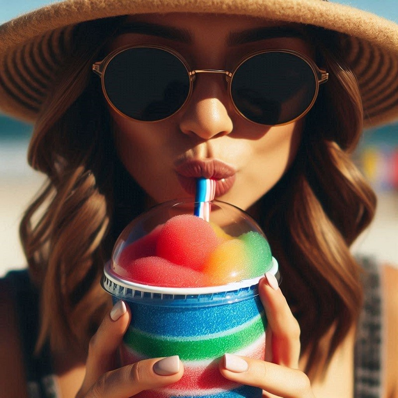 Slush Ice Squeeze Kop Blå