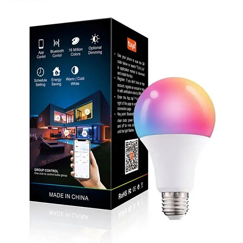 Smart Pære Med Tuya App Control E27