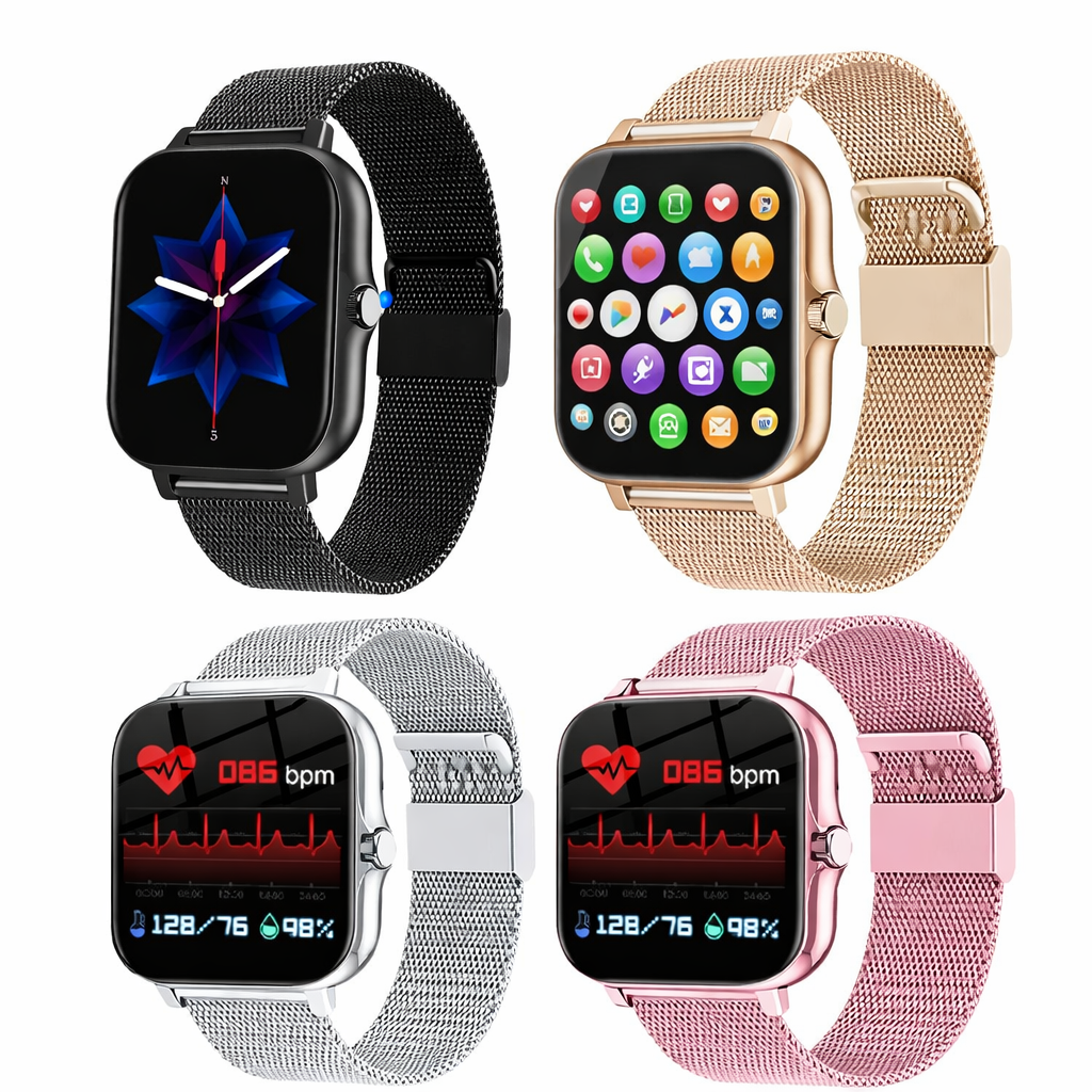 Smartwatch Til Kvinder Og Mænd  Bluetooth Opkald   Sport
