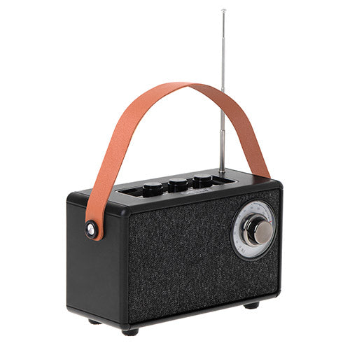 Sort Fm Radio Med Bluetooth
