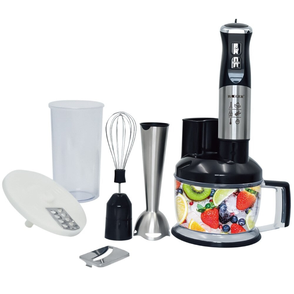 Stavblender 1000w Med Hakker  Piskeris Og Blendekop   - -  Håndblender