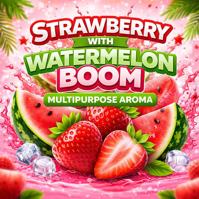 Strawberry With Watermelon Boom Aroma Fra Juicelab     30 Ml
