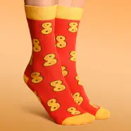 Svensk Husman Christmas Socks Lussebulle Lussekatt Luciaboller Lussekat 41-46