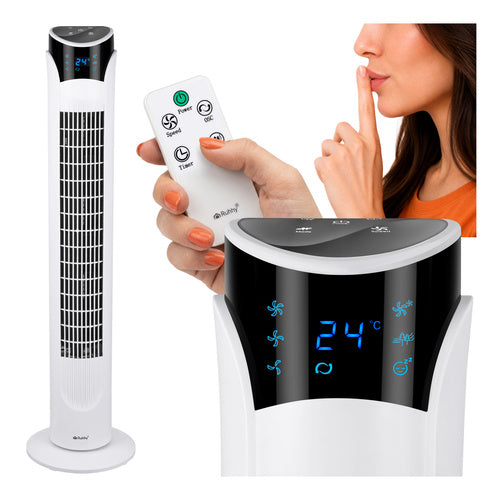 Tårnventilator 83 Cm Med Fjernbetjening  Støjsvag 45w