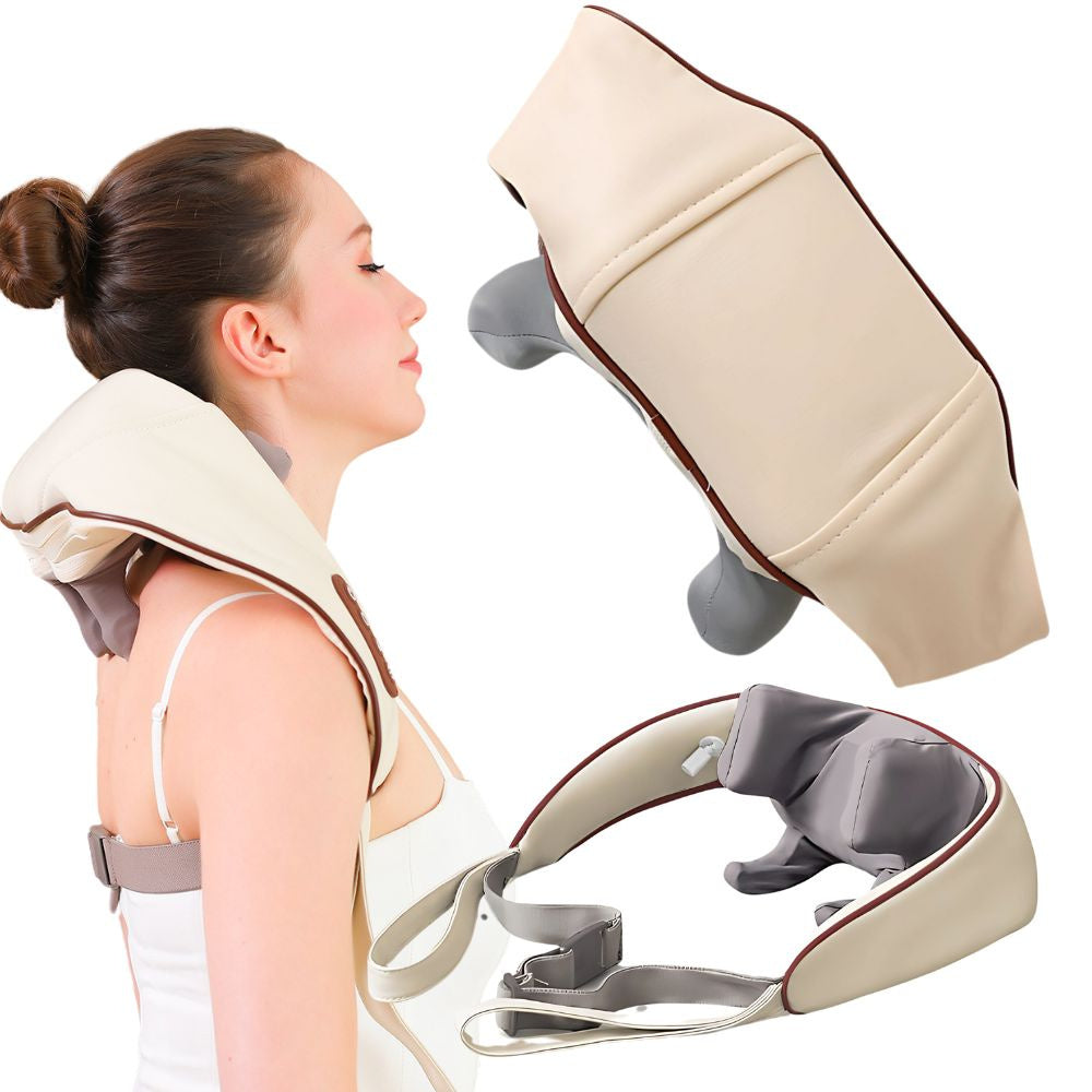 Trådløs Nakkemassager Med Varme  Afslapning   Hverdagen