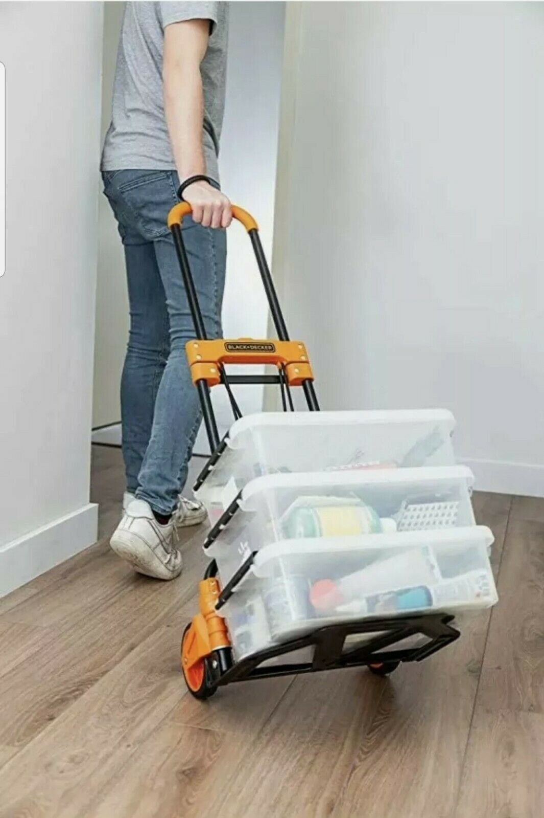 Ultra-kompakt Sammenklappelig Sækkevogn Black   Decker