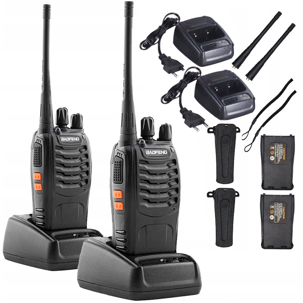 Walkie Talkies Sæt   Stk  Kraftig Med Lang Rækkevide