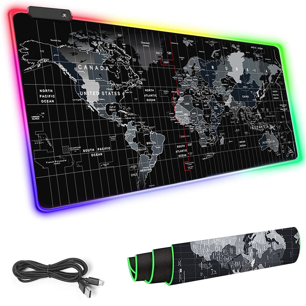 Xx  Gaming Musemåtte Med Led Lys  90x40 Cm