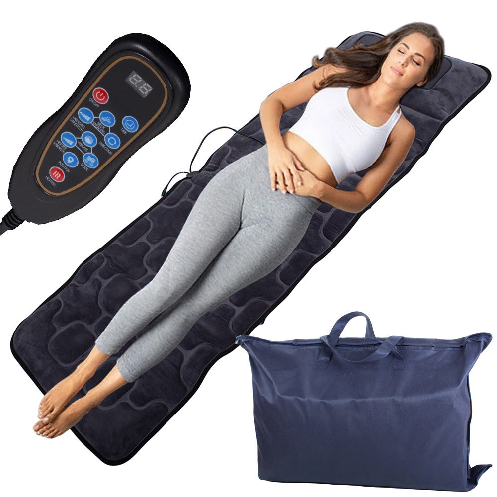 Massage Måtte Med Varme Og Fjernbetjening  Helkropsmassage Med   Massagezoner