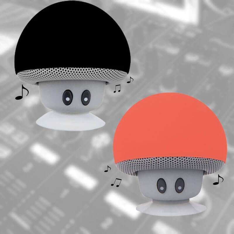 Mini Transportabel Bluetooth Højttaler Med Paddehat Design Sort