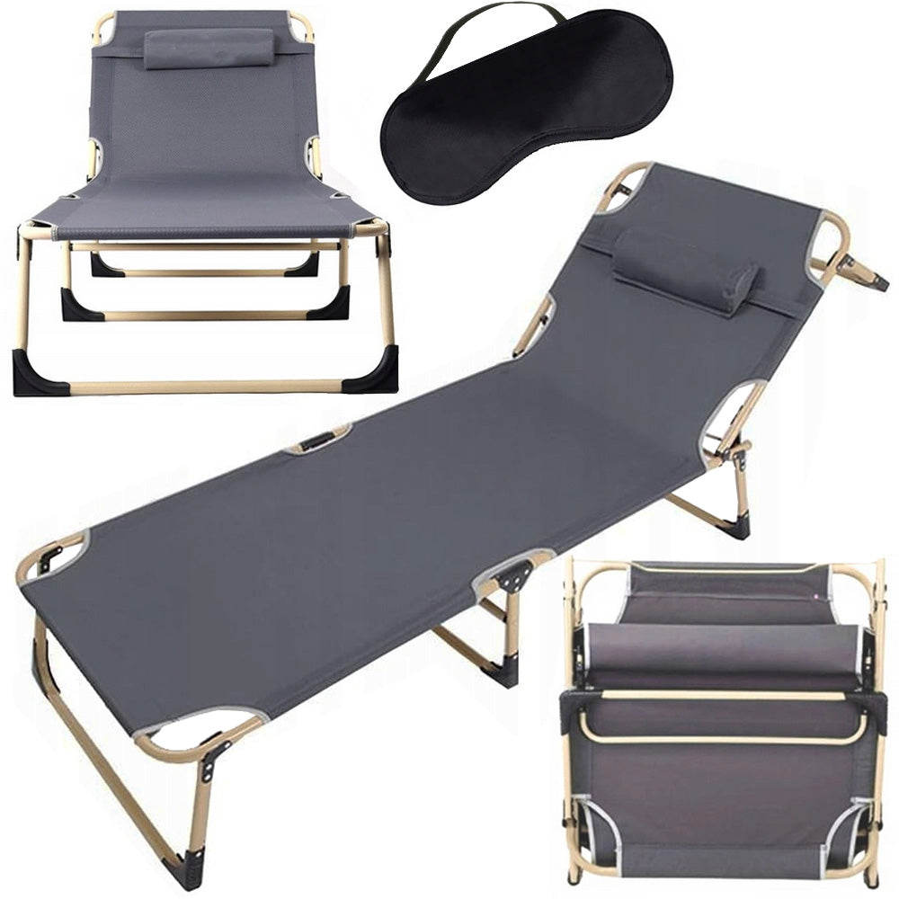 Sammenklappelig Solseng Day Bed Campingseng  Justerbar   Stabil