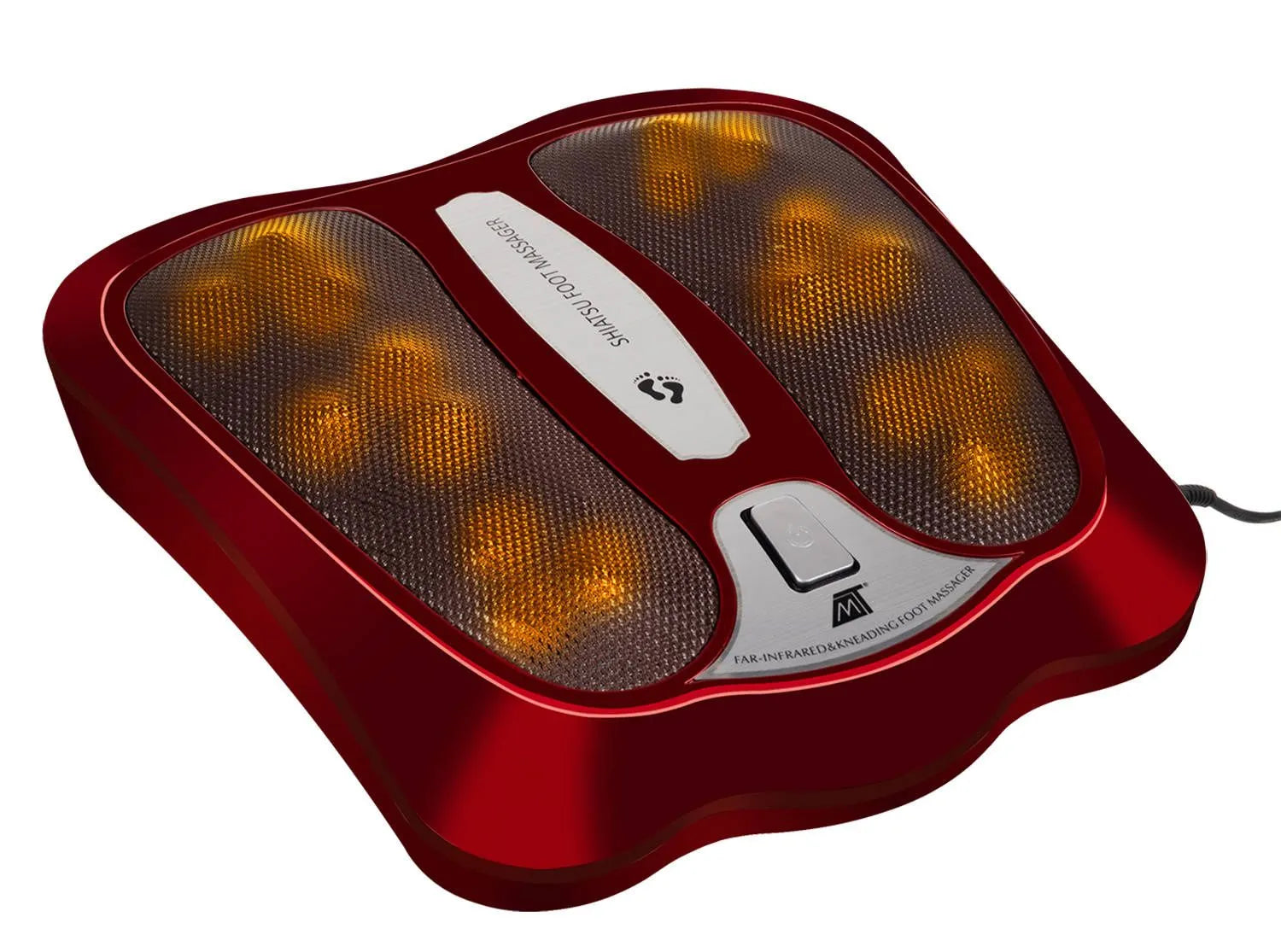 Shiatsu Fodmassageapparat Med Varme  18 Massagehoveder   Infrarød Varme