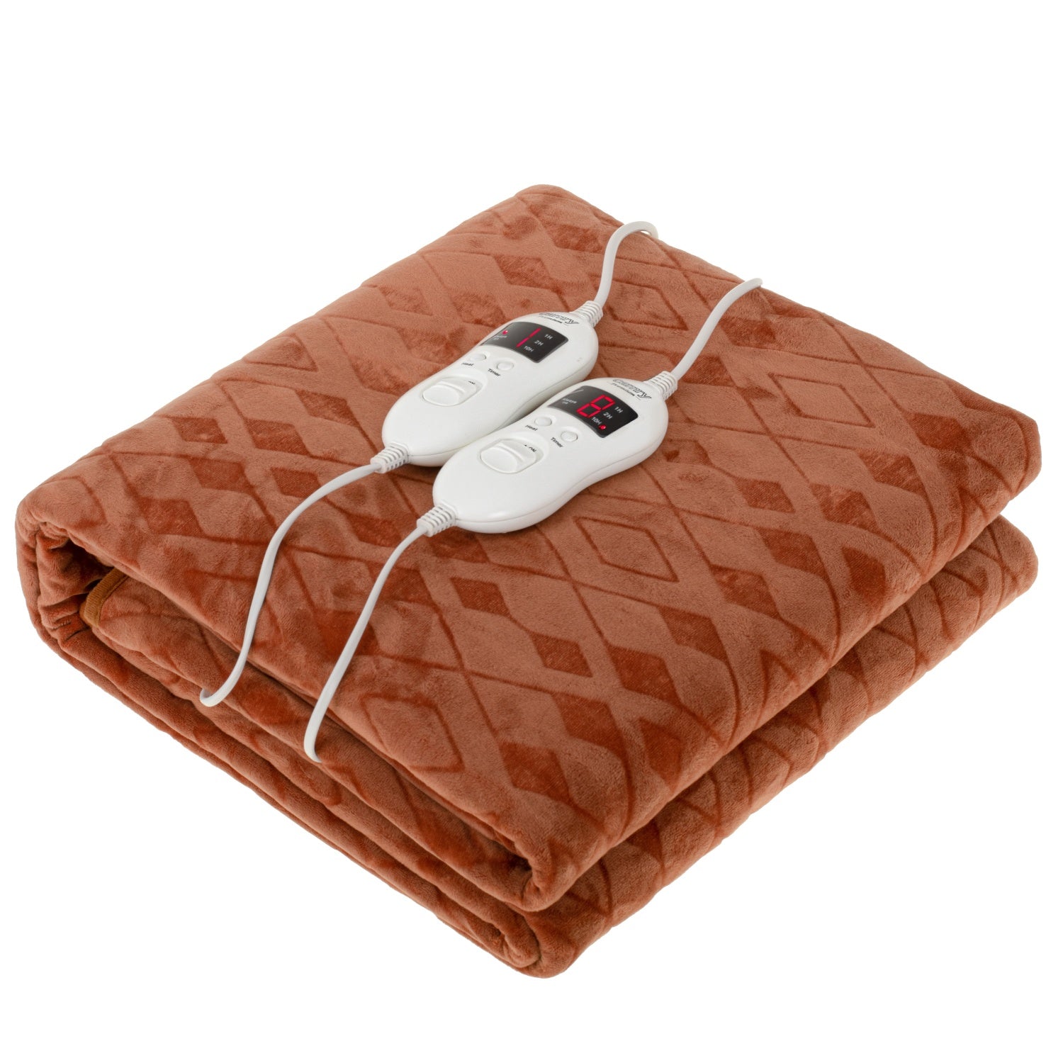 Varmetæppe  Dobbelt  Med Timer  Superblødt Fleece     Varmeindstillinger      60w