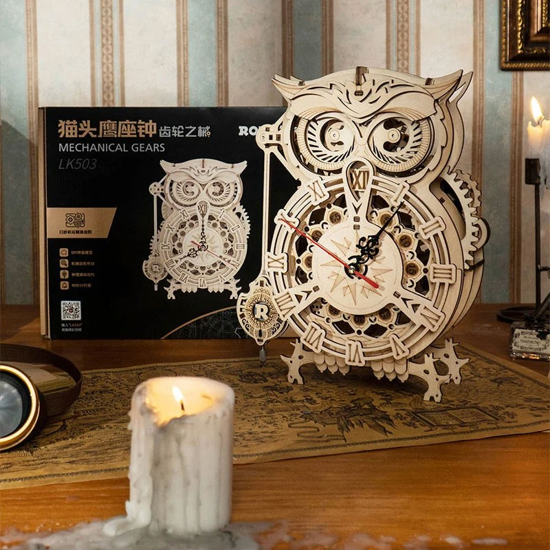 3d Mekanisk Ugleur Puslespil Fra Rokrâ   Lk503