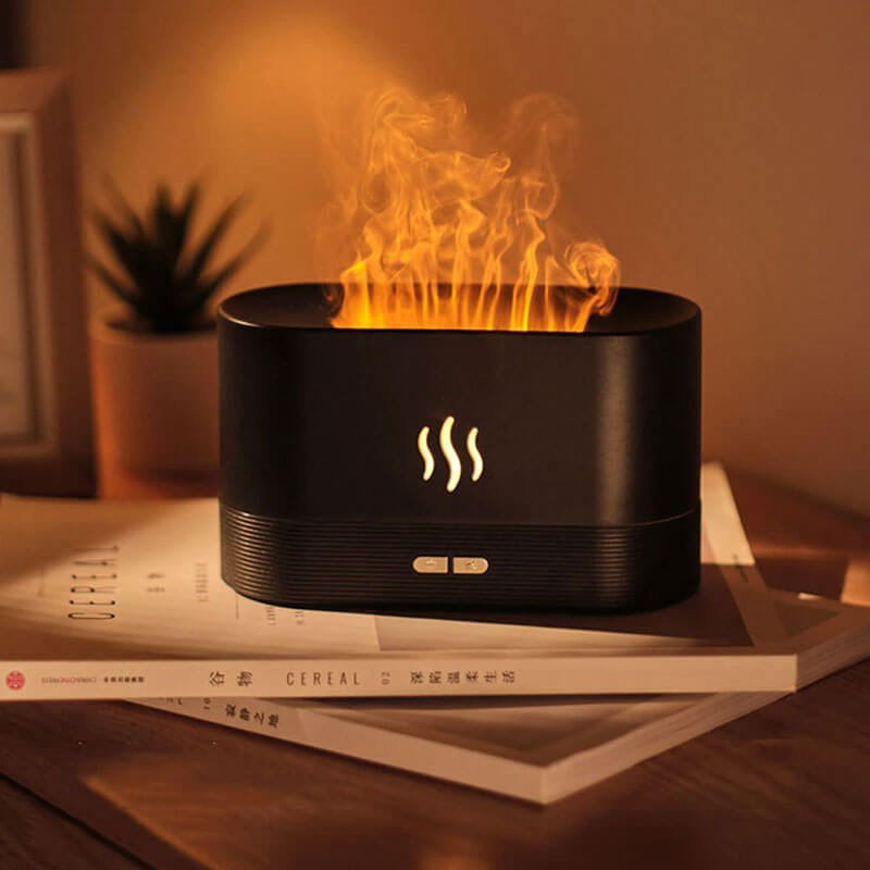 Flamme Simulations Diffuser  Aroma Og Luftfugter