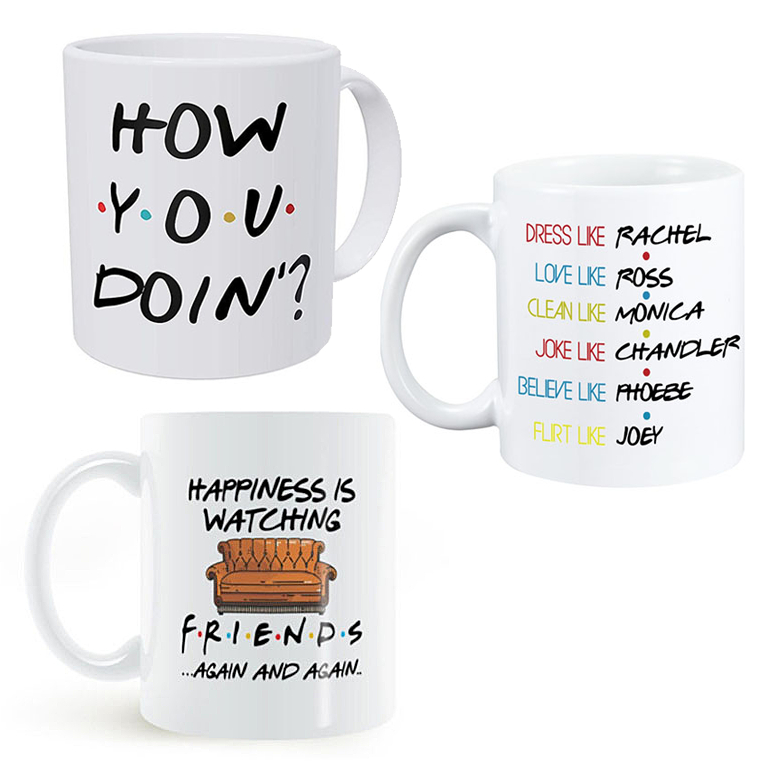 Friends Kaffekop Med Citater Flere Varianter